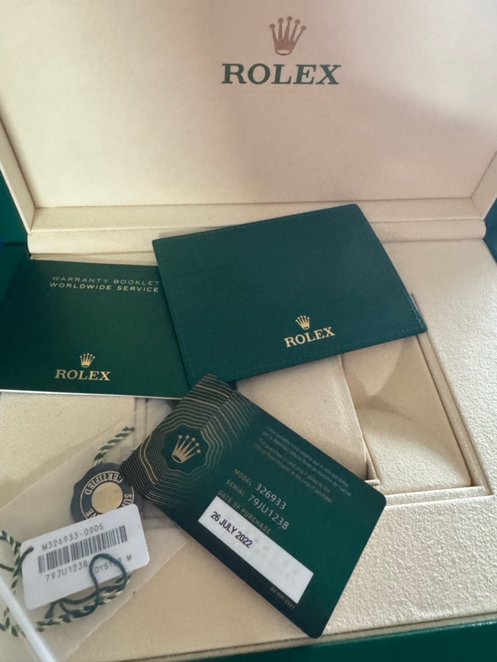 Rolex💯% Authentic iconic X-Large capacity empty presentation box w/ manual/cards - Picture 11 of 16